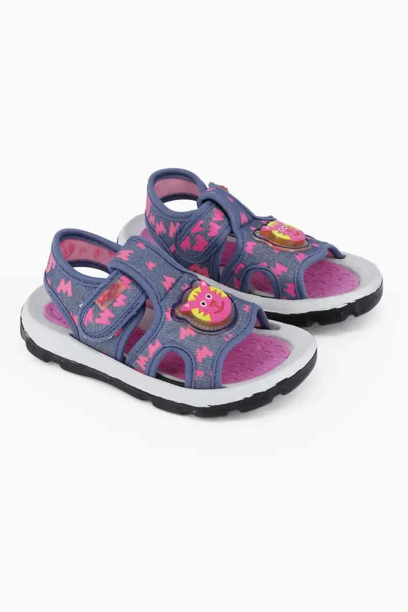 Kid's Hook & Loop Printed Sandals 0125503YRSPIN