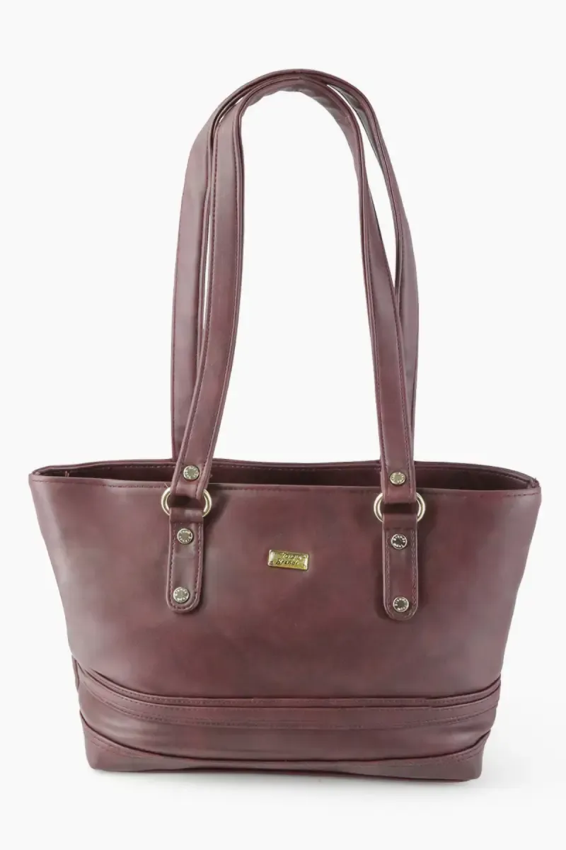 Solid Shoulder Hand Bag for Women