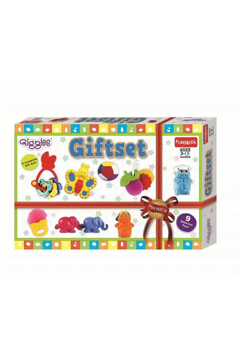 Giggles Plastic Premium Baby Gift Set - 9 Pcs