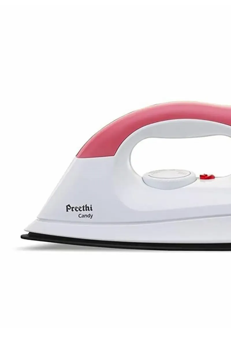 Preethi Candy DI508 1000 W Dry Iron (White & Pink)
