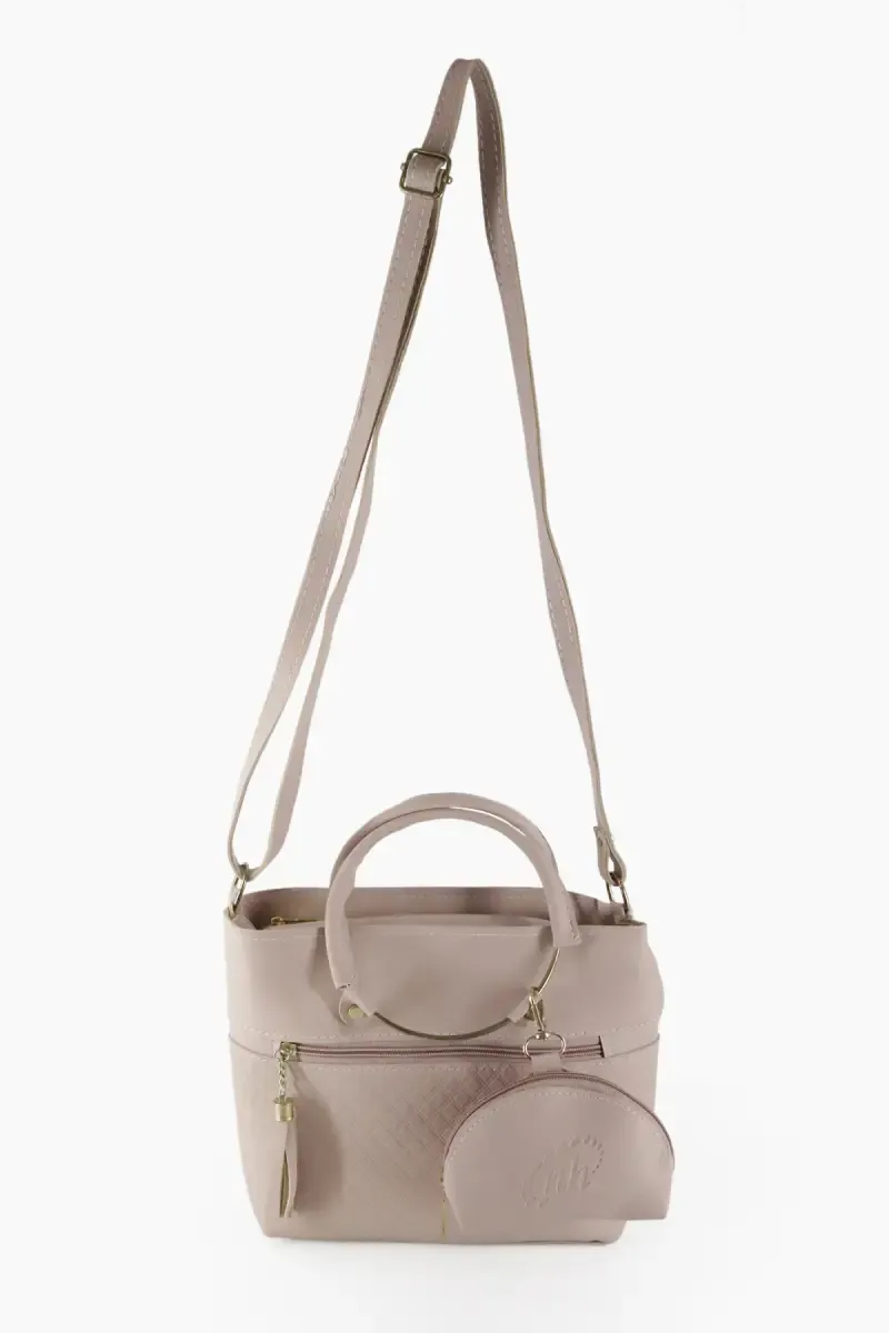 Solid Sling Bag with Pouch for Women & Girls