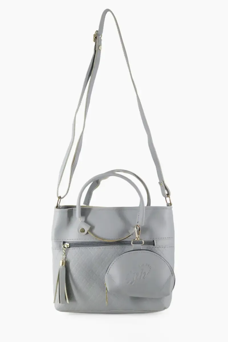 Solid Sling Bag with Pouch for Women & Girls