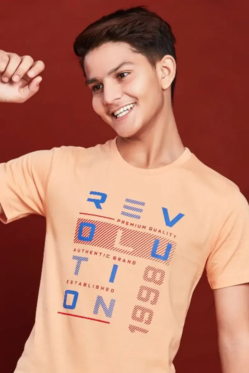 Boy's Printed Cotton T-shirt 