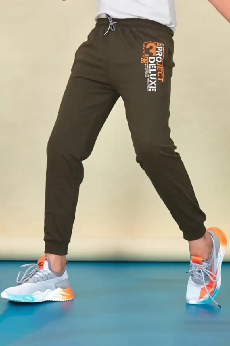 Cotton Printed Track Pant for Boy 013947OLI56YRS