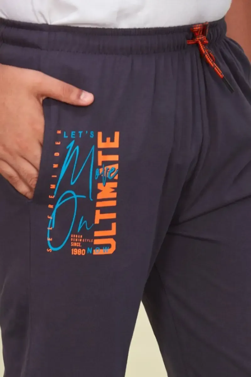 Boy's Printed Cotton Track Pant 