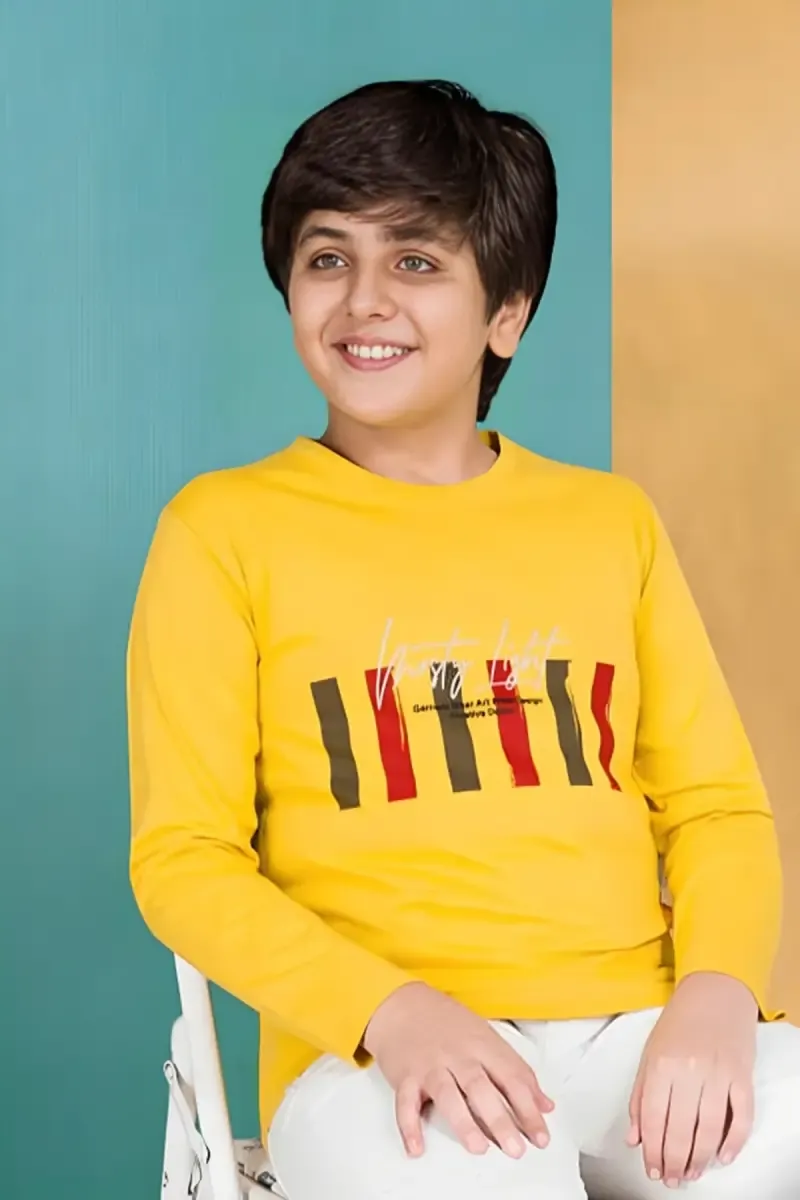 Graphic Print T-shirt for Boy 01395434YRSYEL