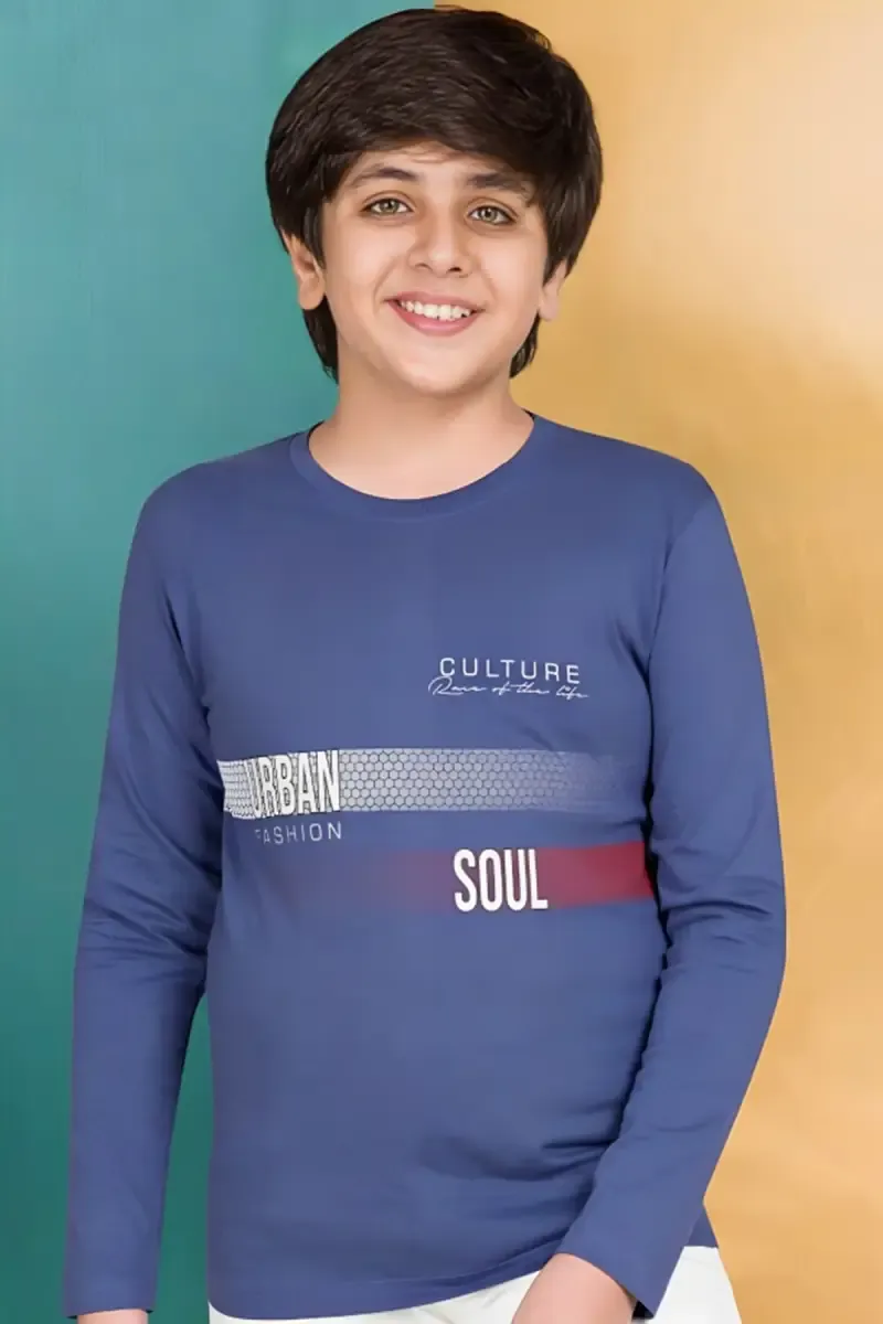 Boy's Typographic Print T-shirt 