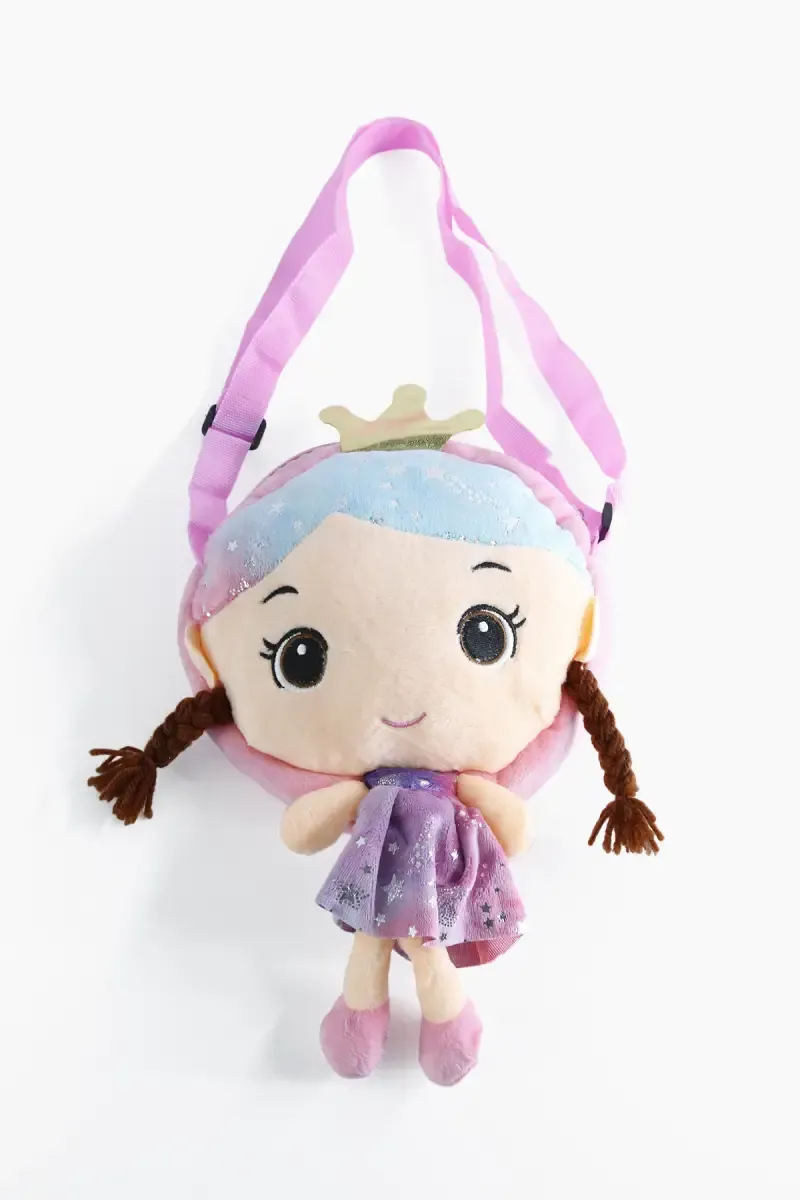 Cute Soft Doll Sling Bag for Girls