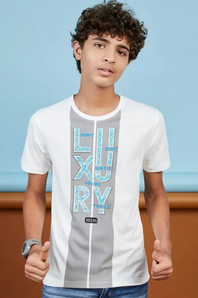 Boy's Printed Cotton T-shirt 
