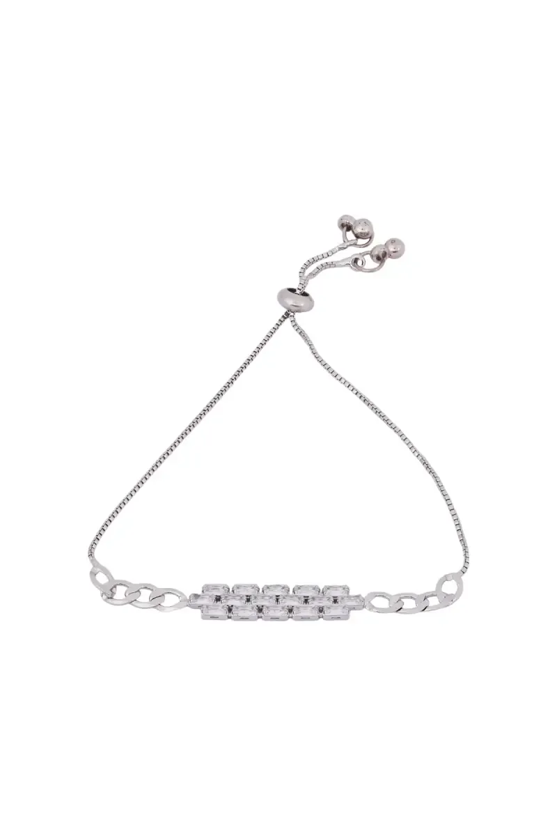 Silver Plated Adjustable Bracelet for Girls & Women