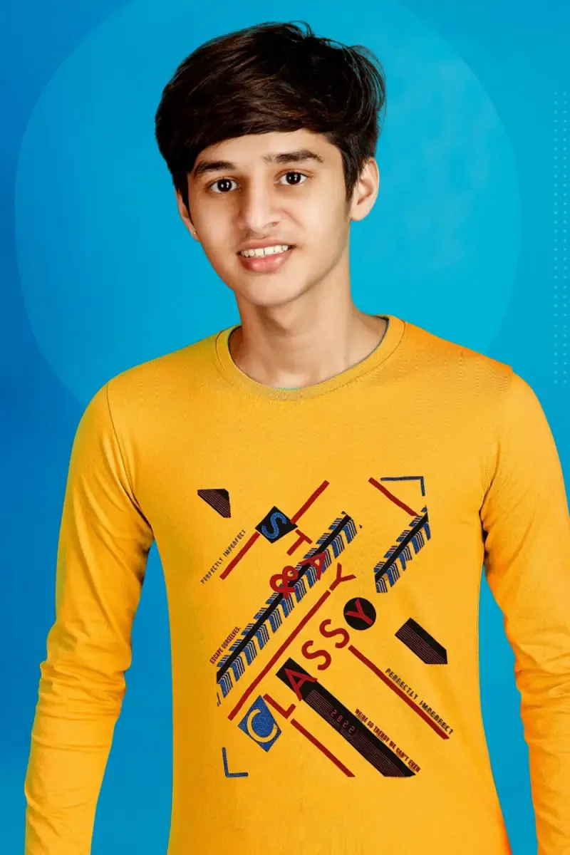 Graphic Print Cotton T-shirt for Boy