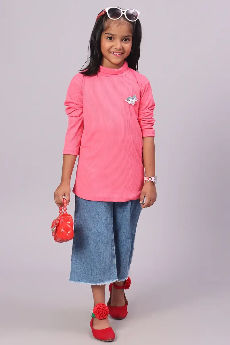 Girl's Corduroy Solid Top (3 - 11 Yrs)