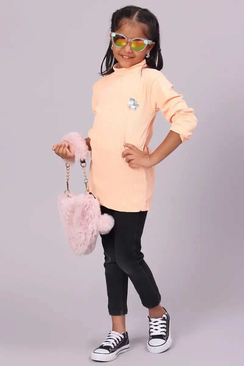 Girl's Corduroy Solid Top (3 - 11 Yrs)