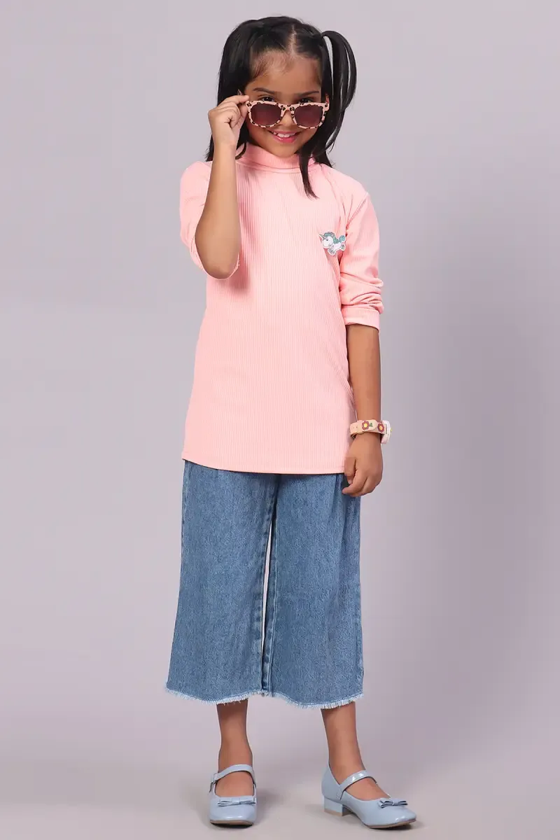 Girl's Corduroy Solid Top (3 - 11 Yrs)