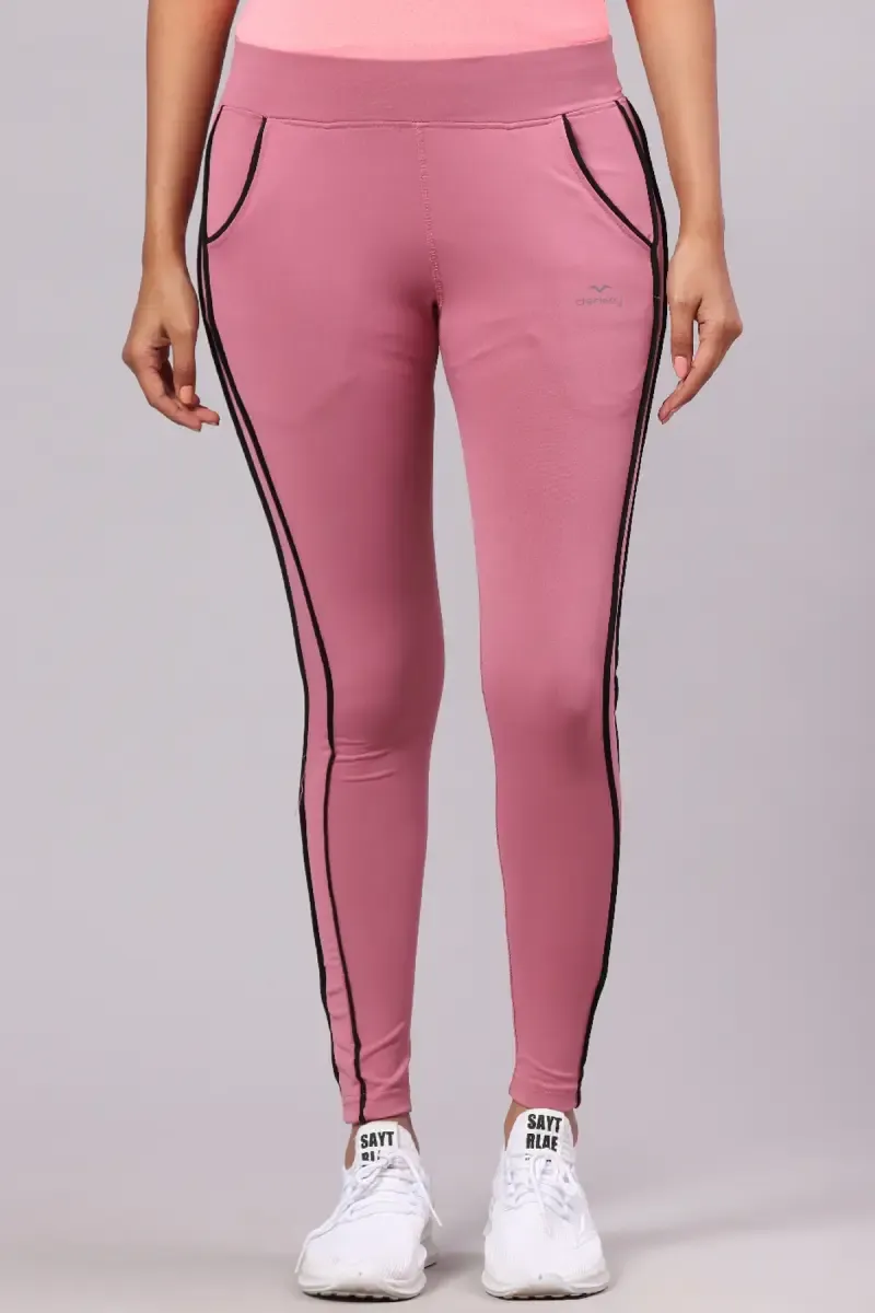 Derkley Cotton Lycra Blend Solid Track Pant for Women
