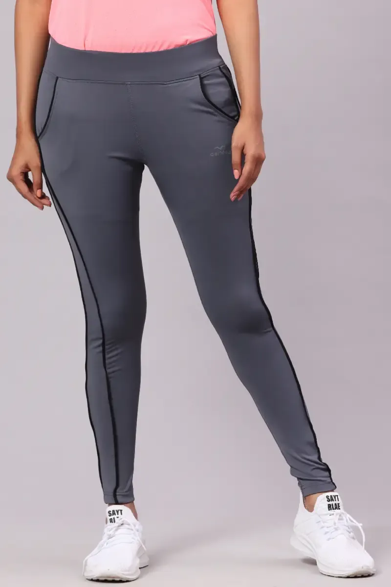 Derkley Cotton Lycra Blend Solid Track Pant for Women