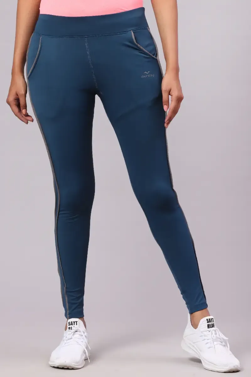 Derkley Cotton Lycra Blend Solid Track Pant for Women 014249XLTEA