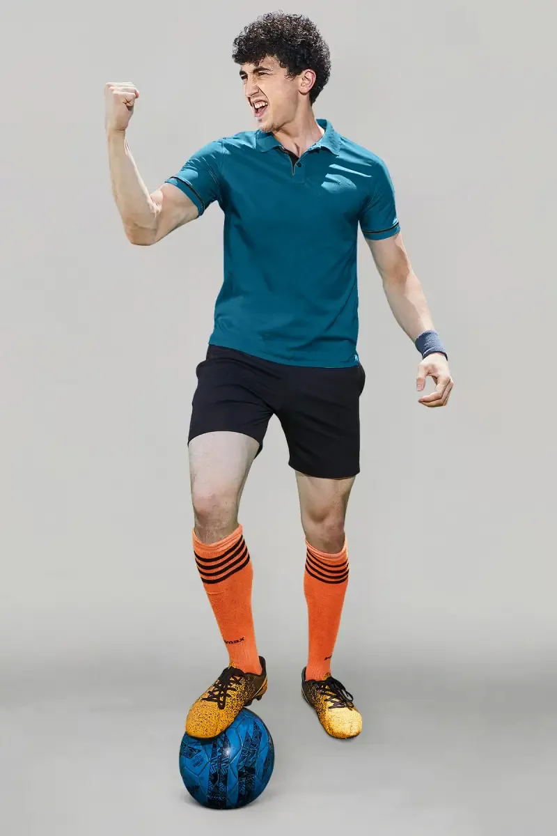 Men's Cotton Slim Fit Polo T-shirt 01428238TEA