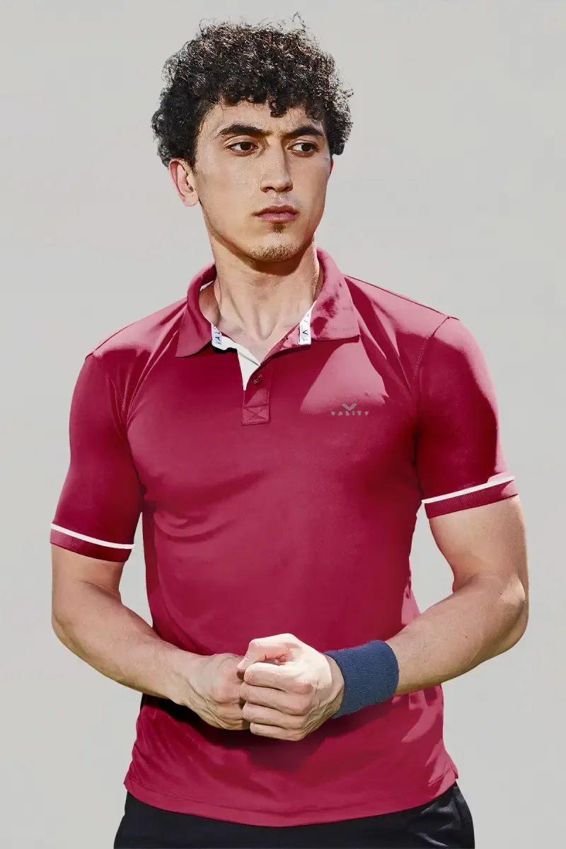 Men's Cotton Slim Fit Polo T-shirt