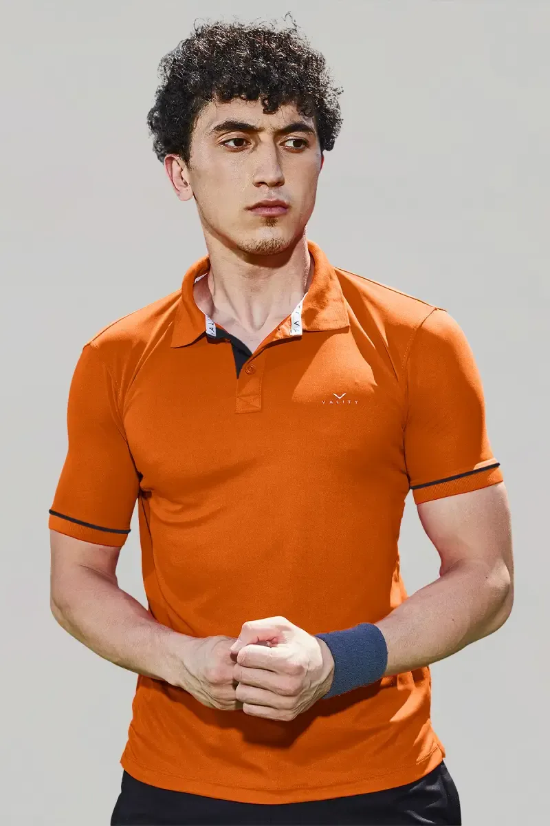 Men's Cotton Slim Fit Polo T-shirt 01428242RUS