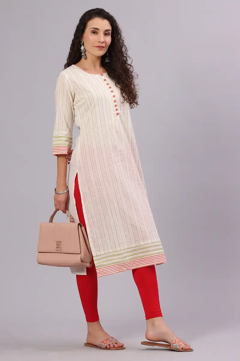 Cotton Embroidered Kurti for Women