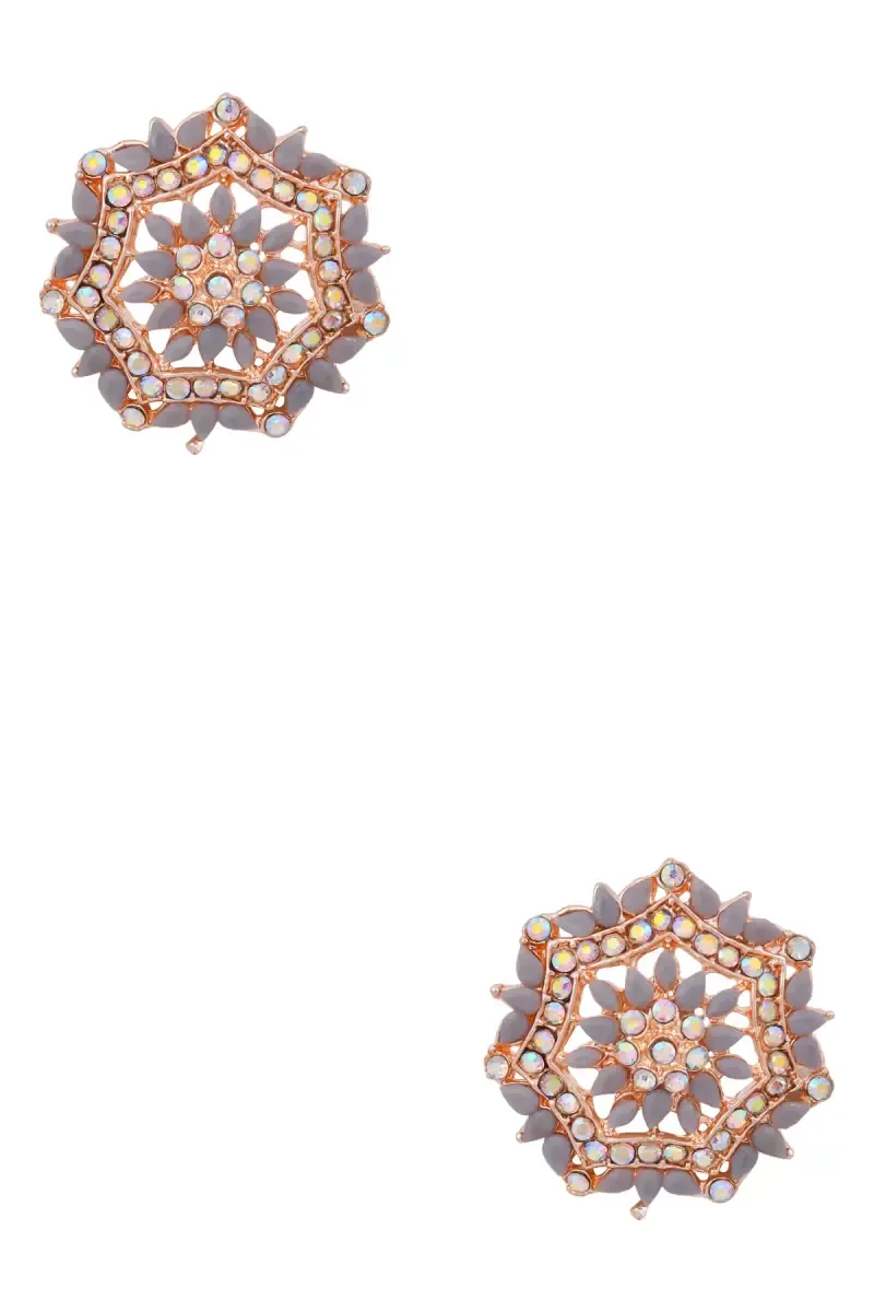 Classy Floral Stud Earrings for Girls & Women