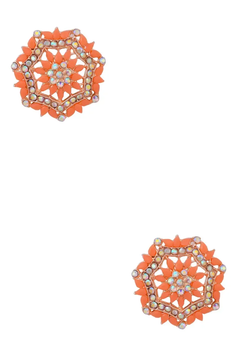 Classy Floral Stud Earrings for Girls & Women