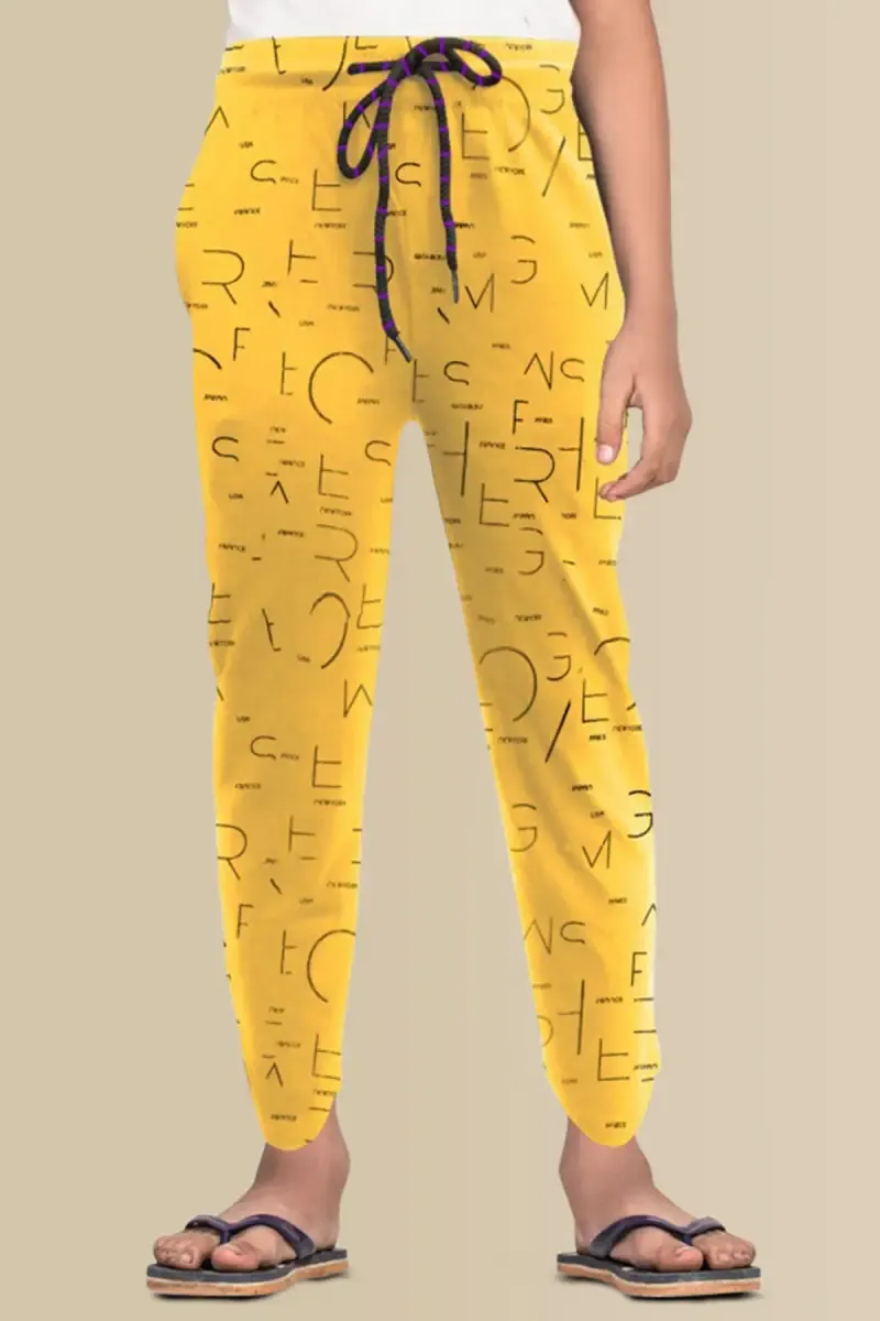 Boy's Cotton Printed Track Pant 