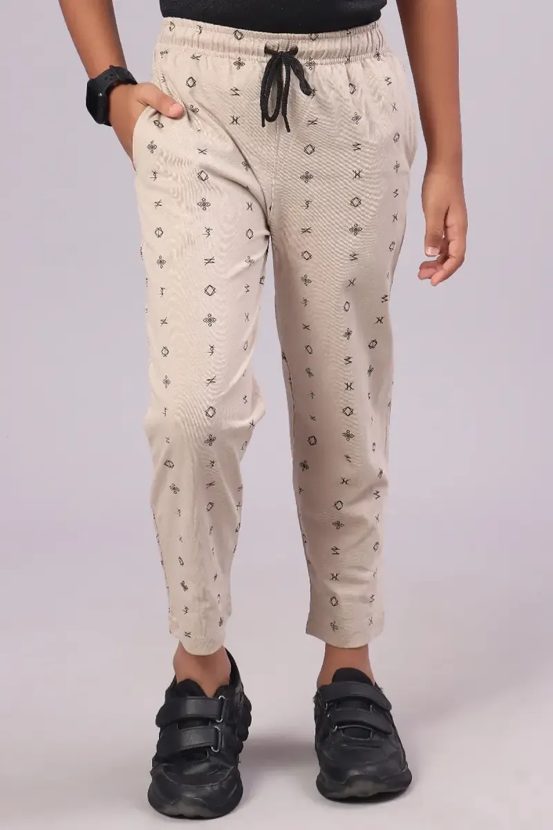 Boy's Conversational Printed Track Pant 