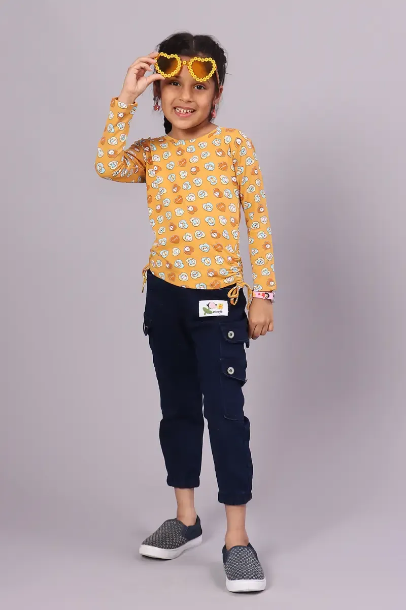 Cotton Printed T-Shirt for Girl (3 - 16 Yrs) 0145291112YRSMUS