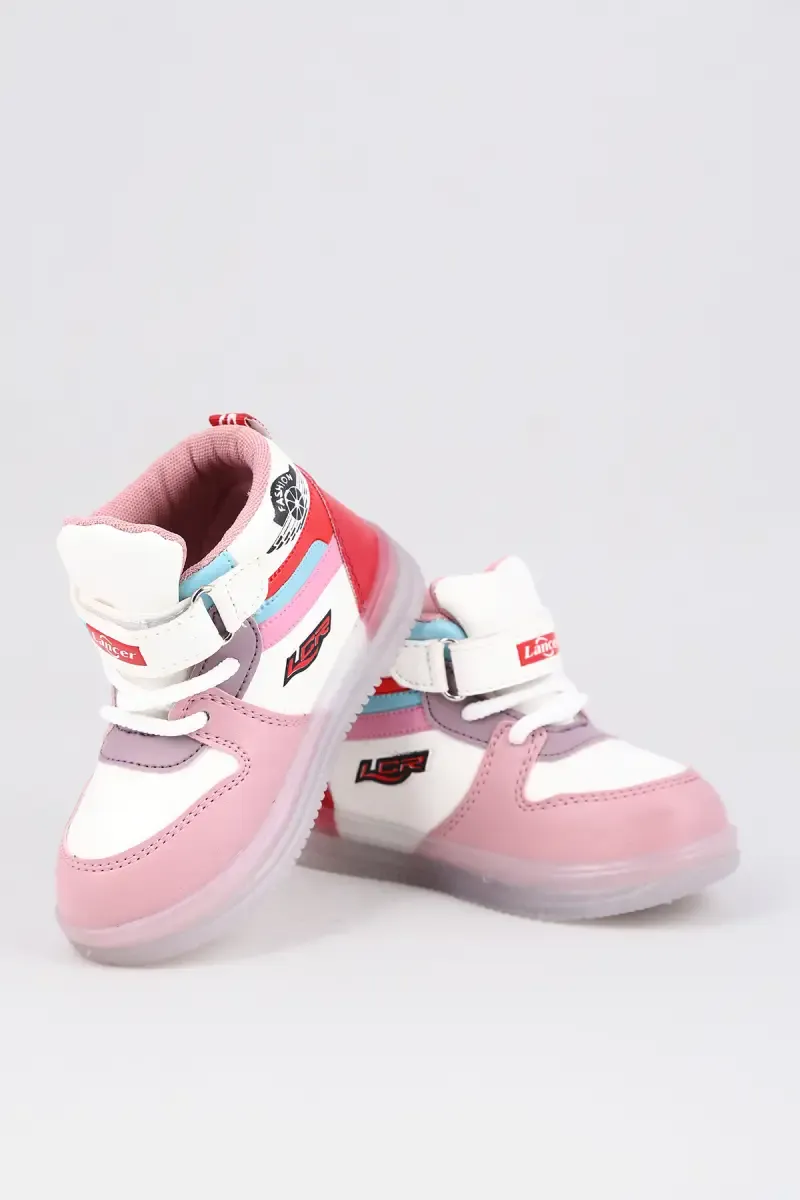 Synthetic LED Light Velcro Sneakers for Kids 0145924YRSMUL