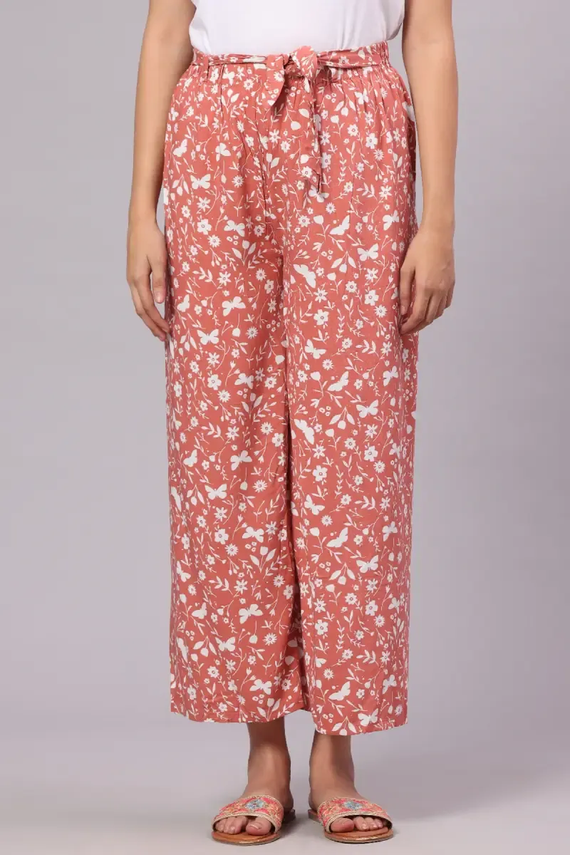 Rayon Floral Printed Palazzo Pant for Women