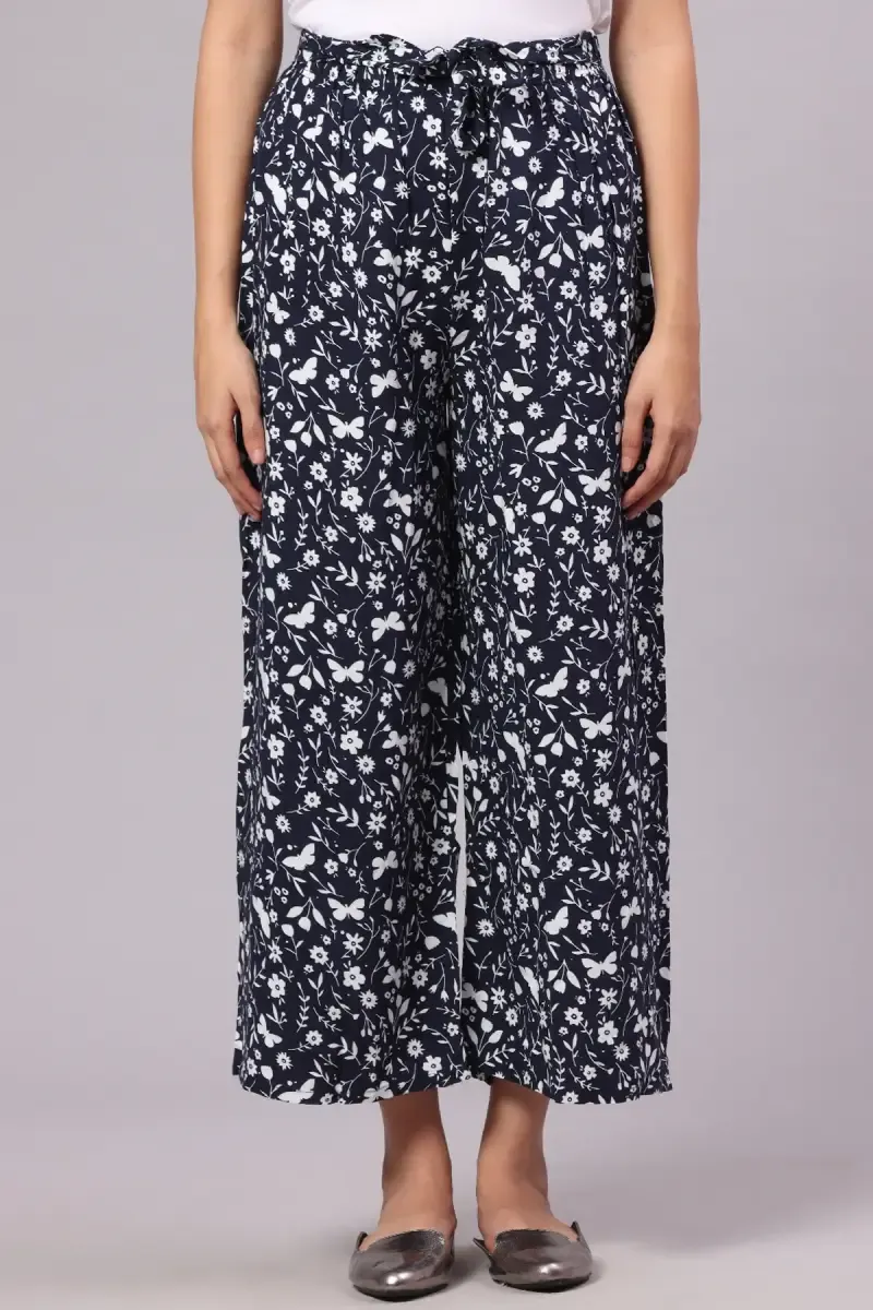 Rayon Floral Printed Palazzo Pant for Women