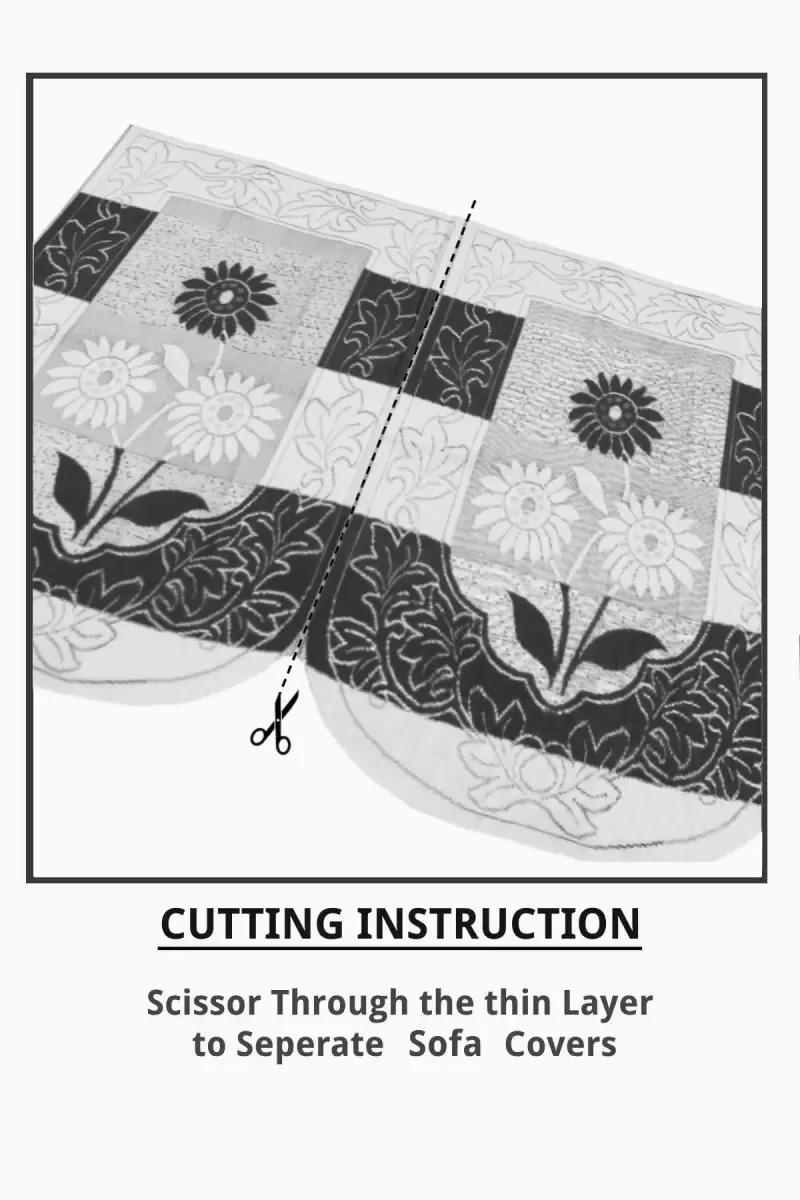 Knitted 5 Seater Sofa Cover Set