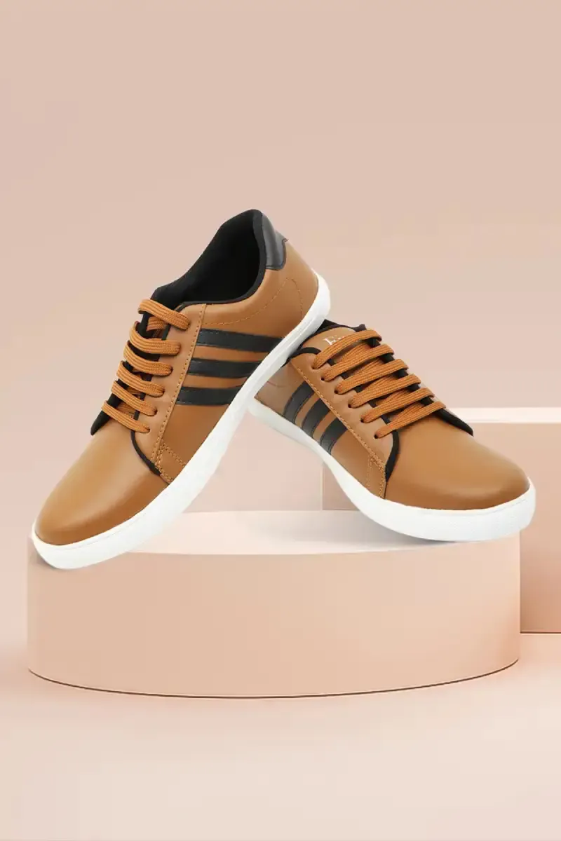 Breathable Lace-Up Sneakers for Men