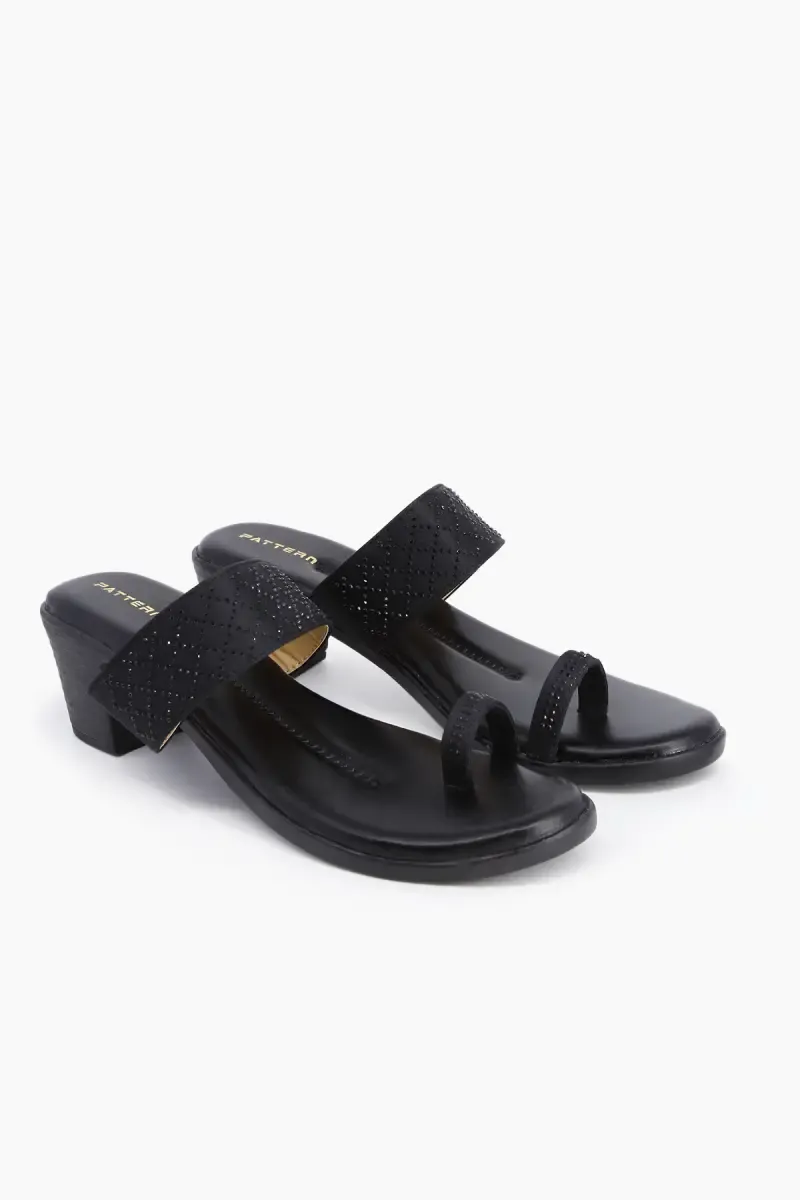 Chunky Heeled Slippers for Women