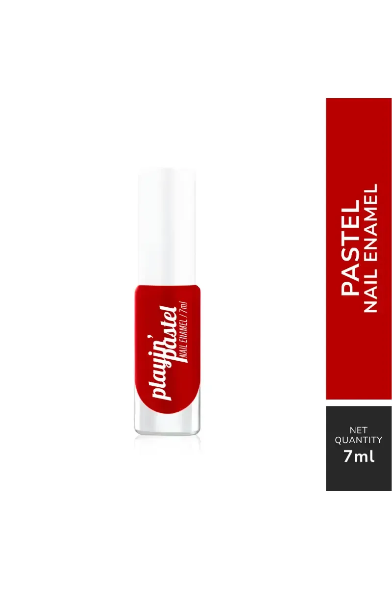 Playin' Pastel Nail Enamel - 7 ml (Merrily Red)