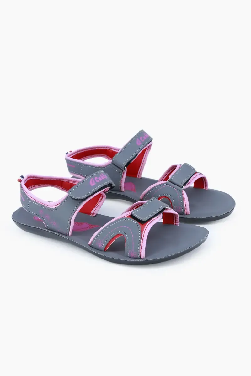 Velcro Strap Casual Sandals for Women 0150687GREWITPIN