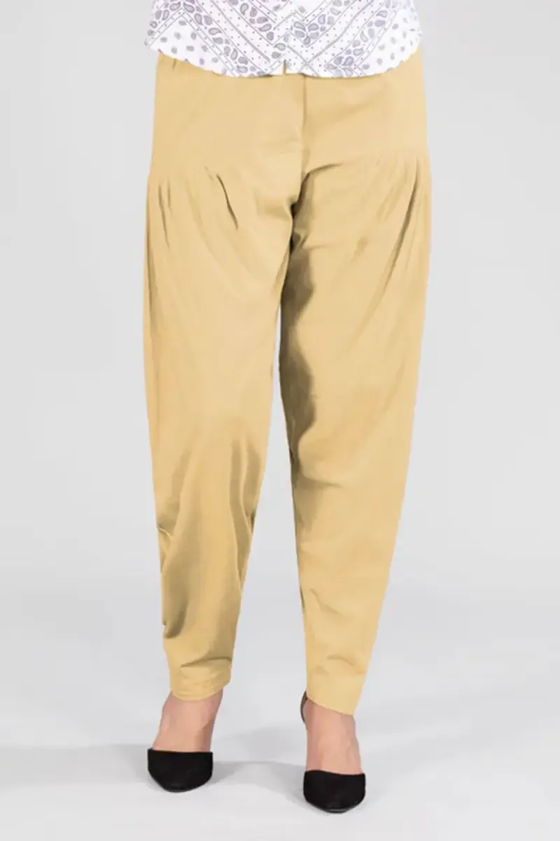 Cotton Solid Patiala Pant for Women 