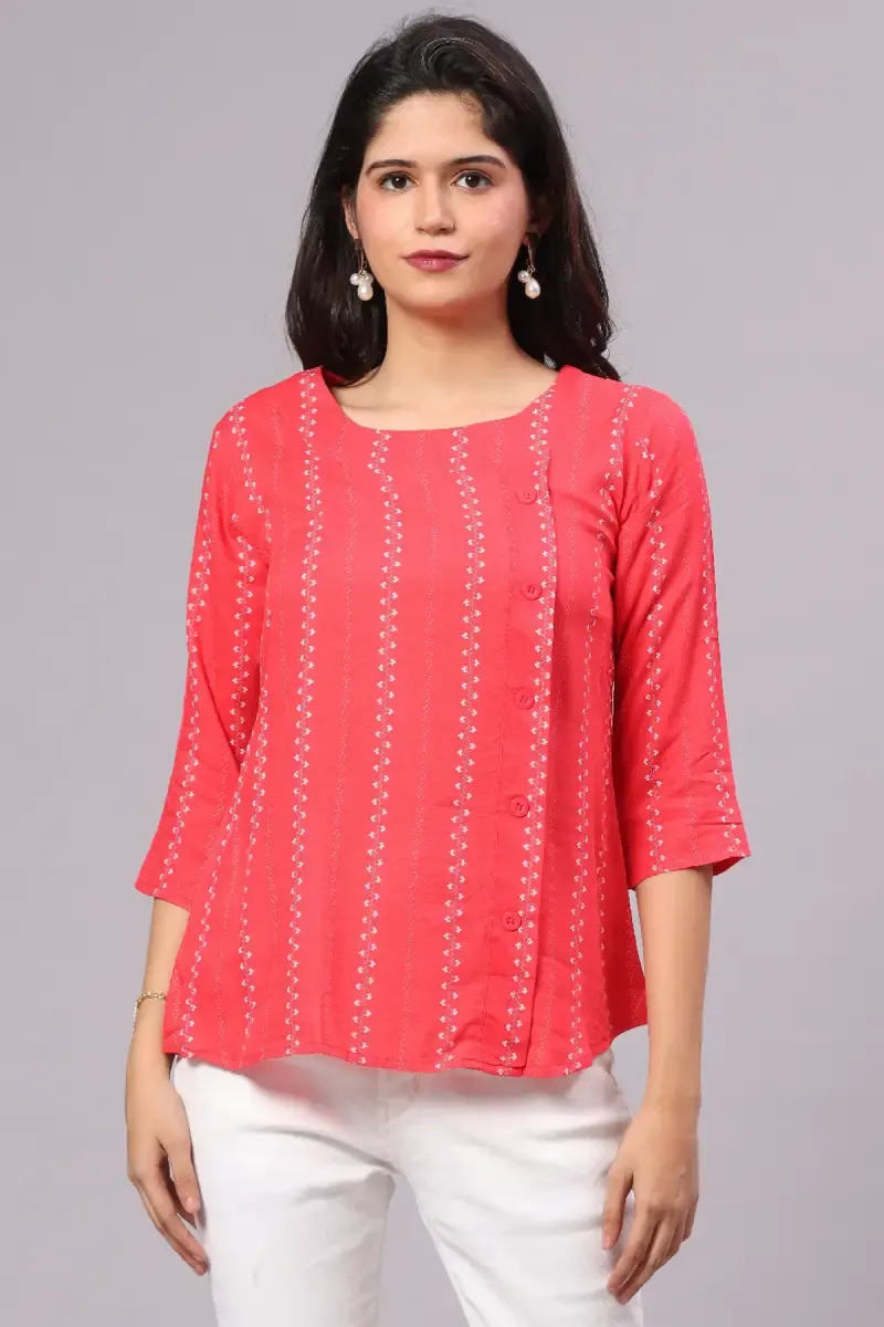 Rayon Printed Top for Women
