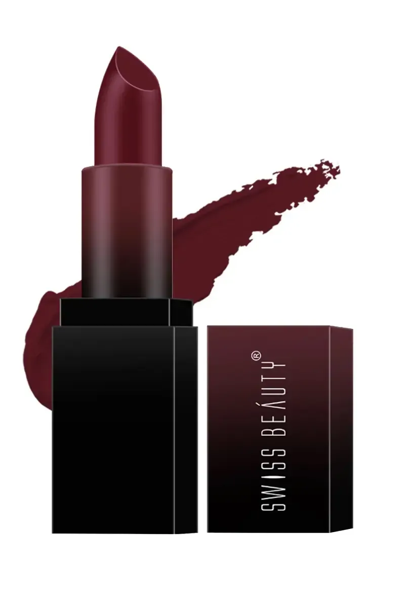 Swiss Beauty HD Matte Pigmented Lipstick - 3.5gm (Murphy Brown 19)
