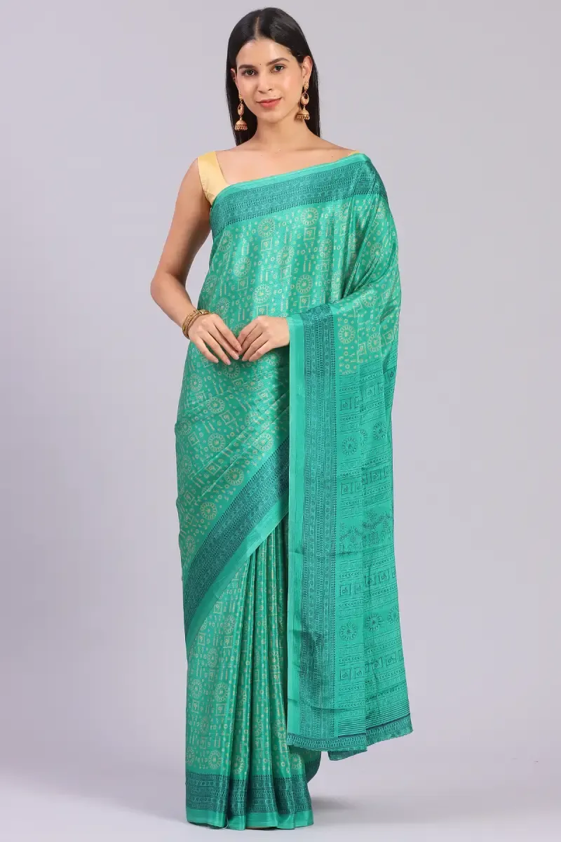 Crepe Printed Saree for Women