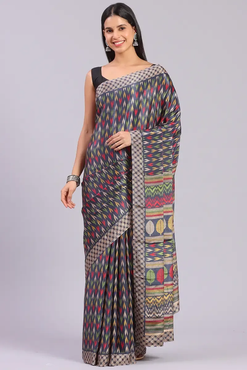 Crepe Printed Saree for Women