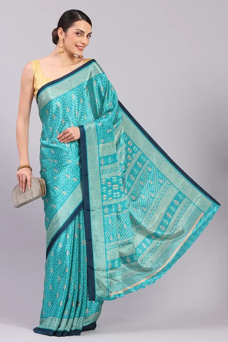 Crepe Printed Saree for Women