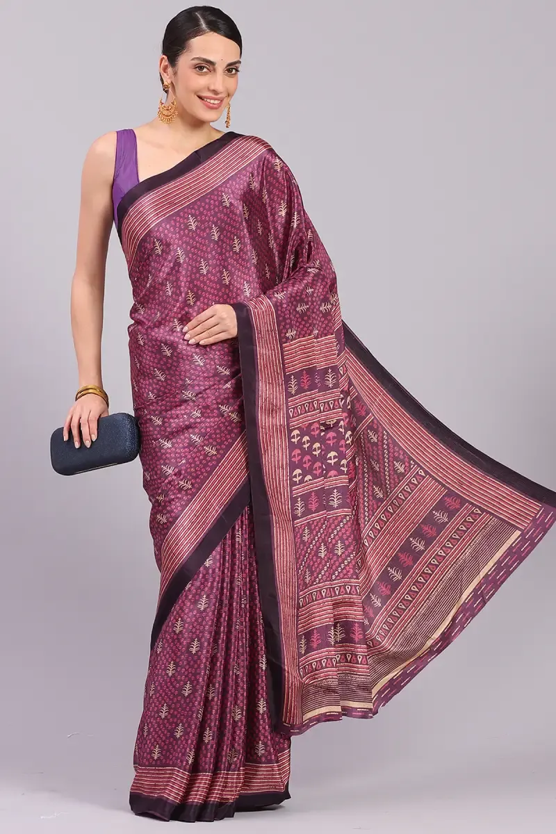 Crepe Printed Saree for Women 015711MAGFRESIZ