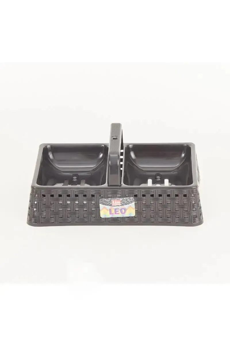 Liza Plastic 2 in 1 Soap Dish with Handle - 20 Cm 015893BLAPLA