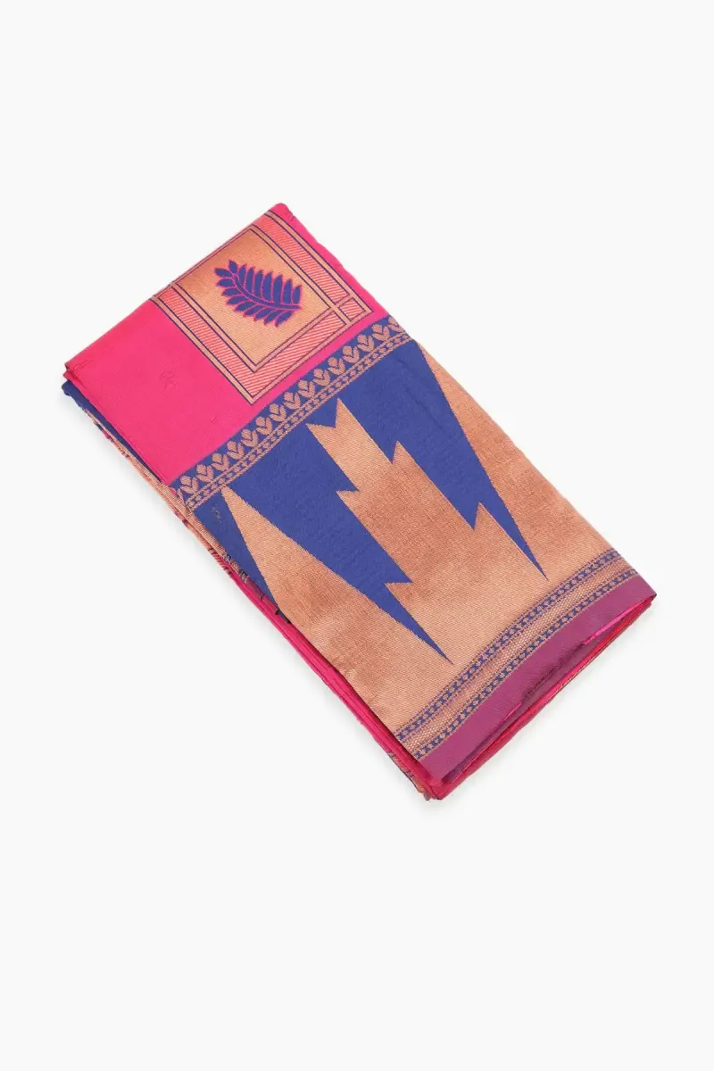 Tissue Printed Saree with Unstitched Blouse for Women