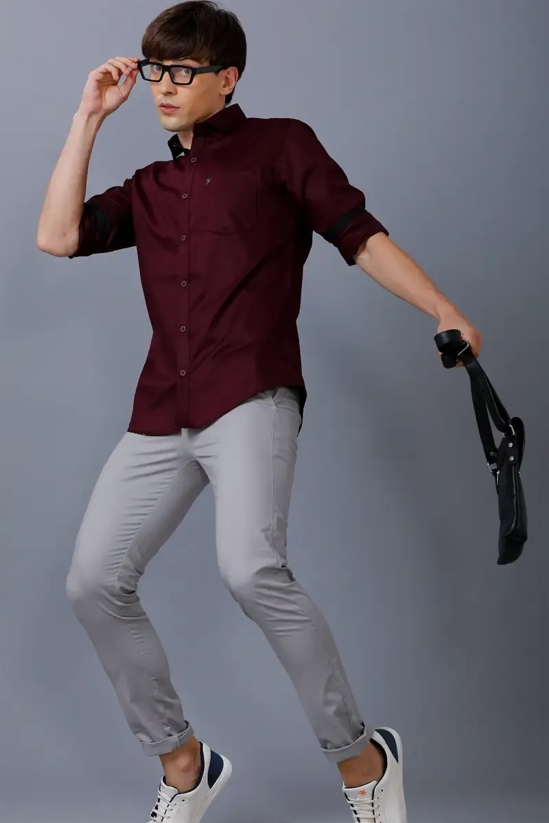 Men Cotton Slim Fit - Stain Proof Shirt 016286DARWIN36