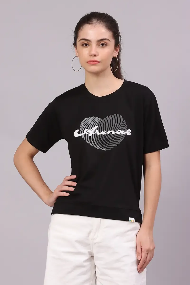 Cotton Lycra Printed T-Shirt for Women 016318FRESIZBLA