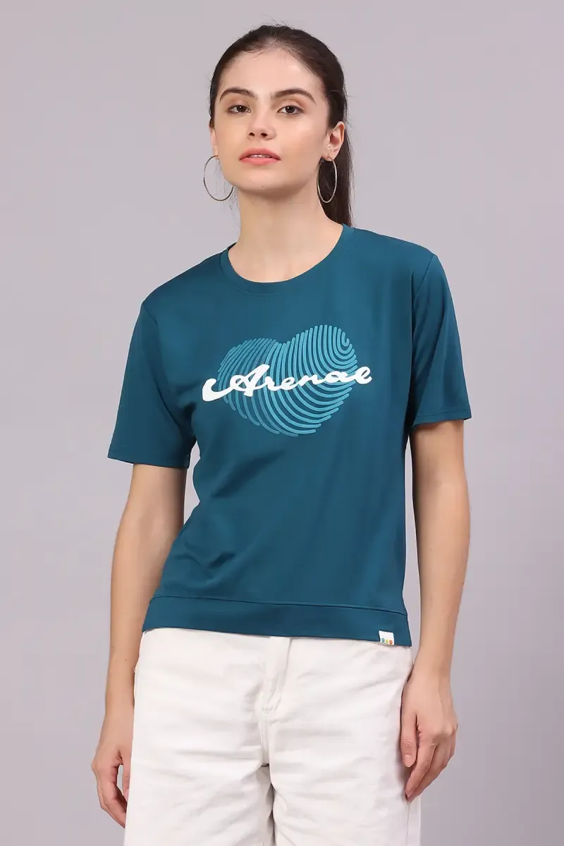 Cotton Lycra Printed T-Shirt for Women
